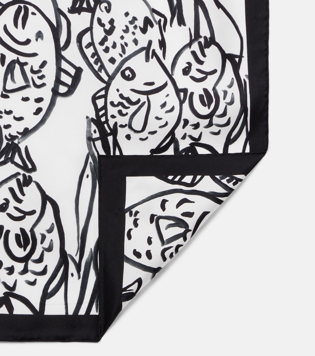 Foulard Poisson in seta con stampa | Jacquemus