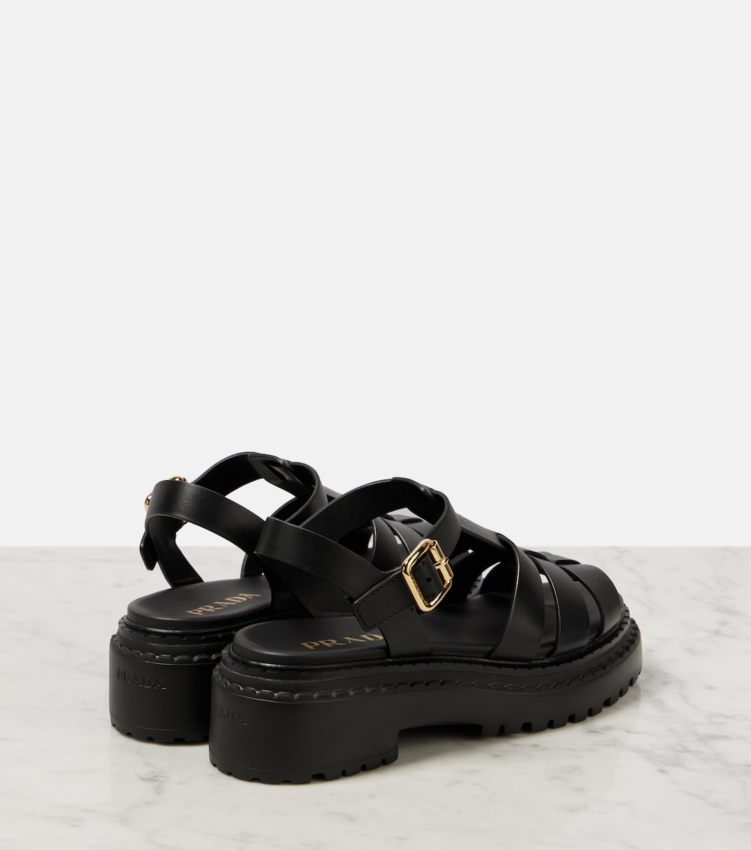 Sandali in Pelle PRADA per Giovani Stilisti