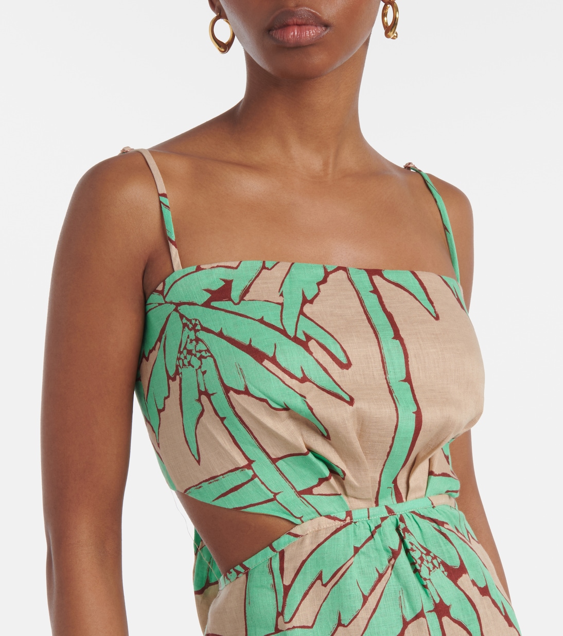 Abito lungo Beach Harmony in lino | Johanna Ortiz