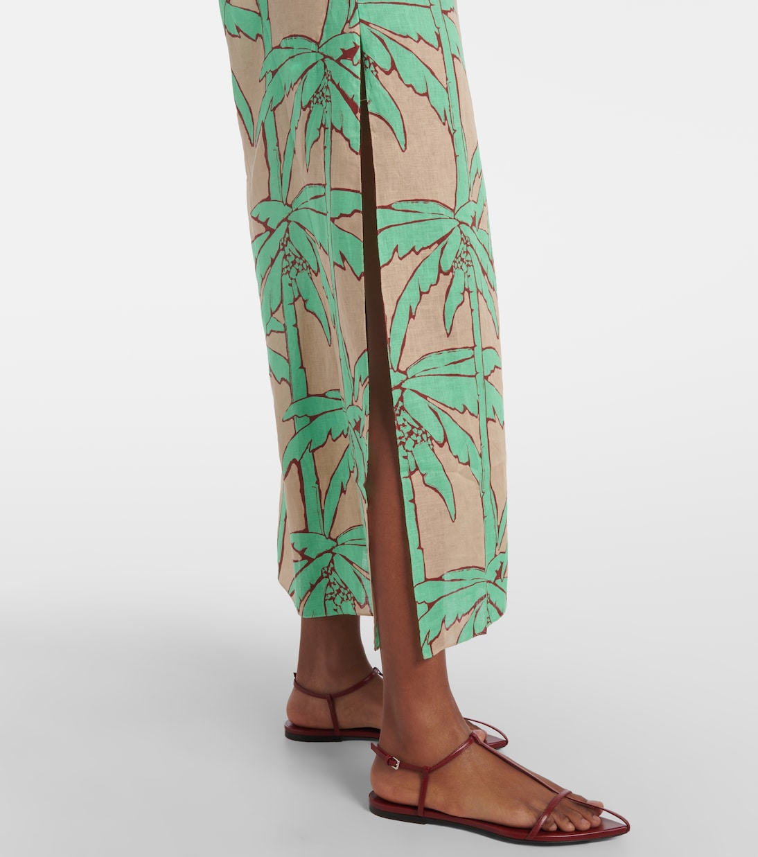 Abito lungo Beach Harmony in lino | Johanna Ortiz