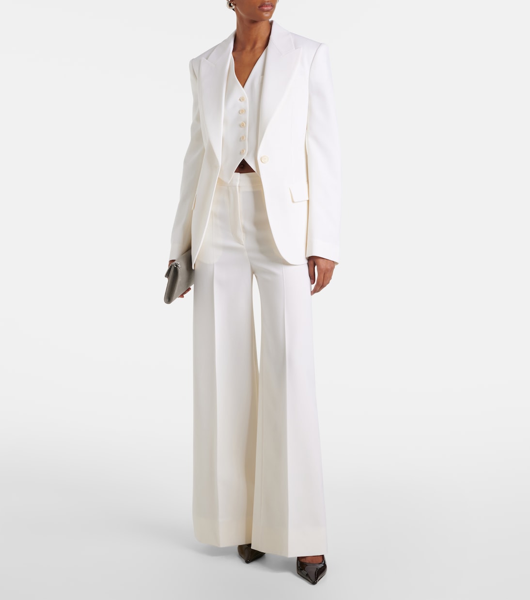 Pantaloni a gamba larga in lana | Stella McCartney