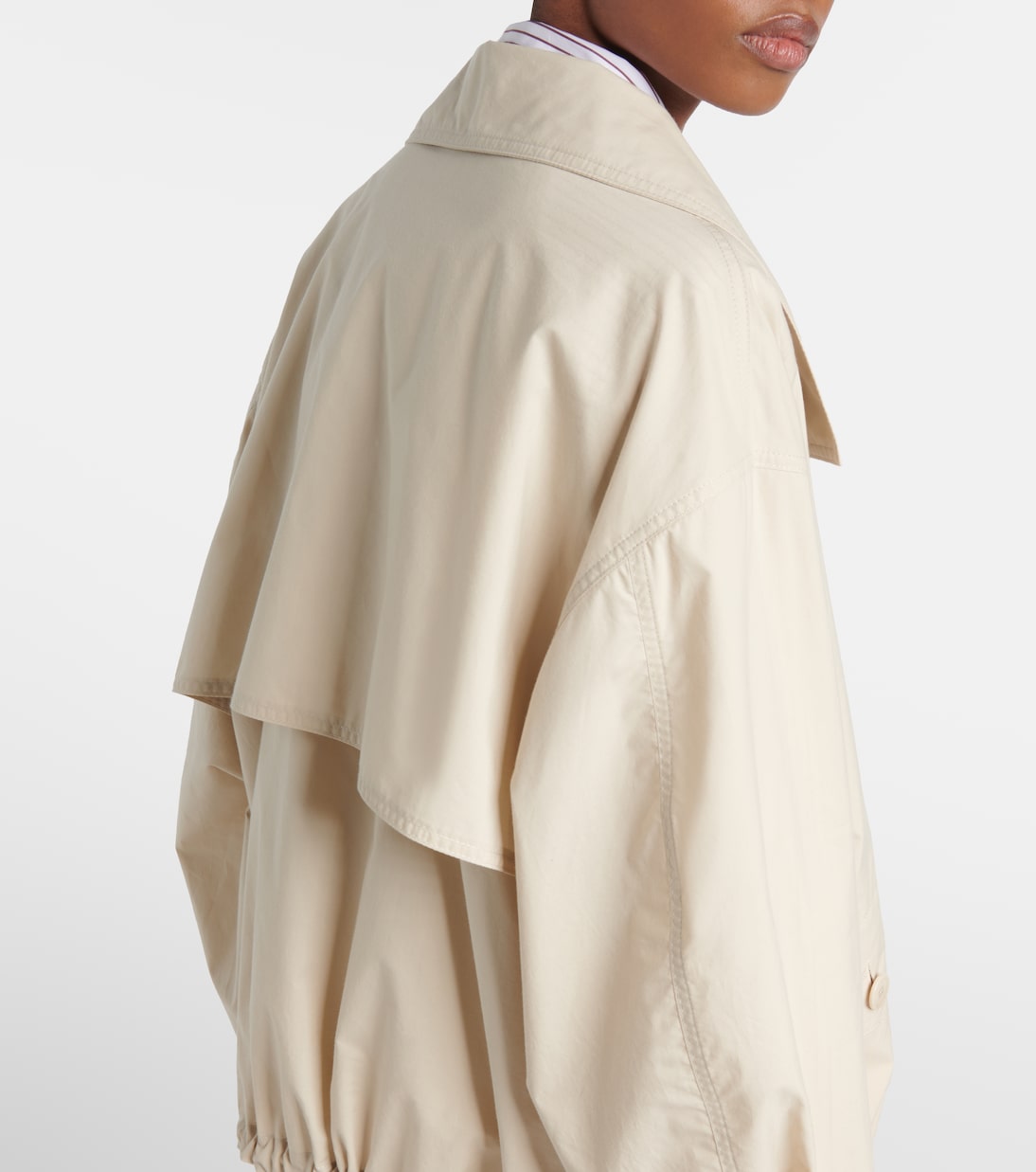 Technical cropped trench coat | Lemaire