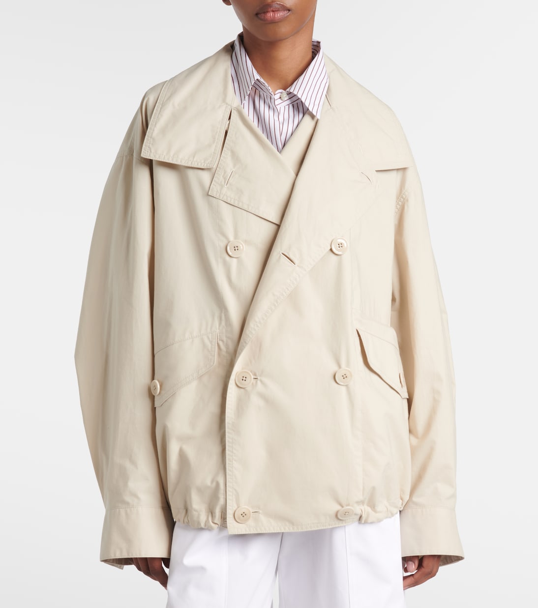 Technical cropped trench coat | Lemaire