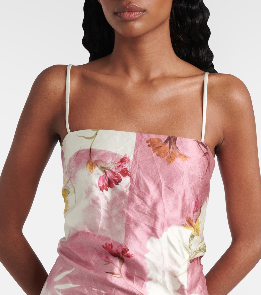 Abito midi con stampa floreale | Erdem