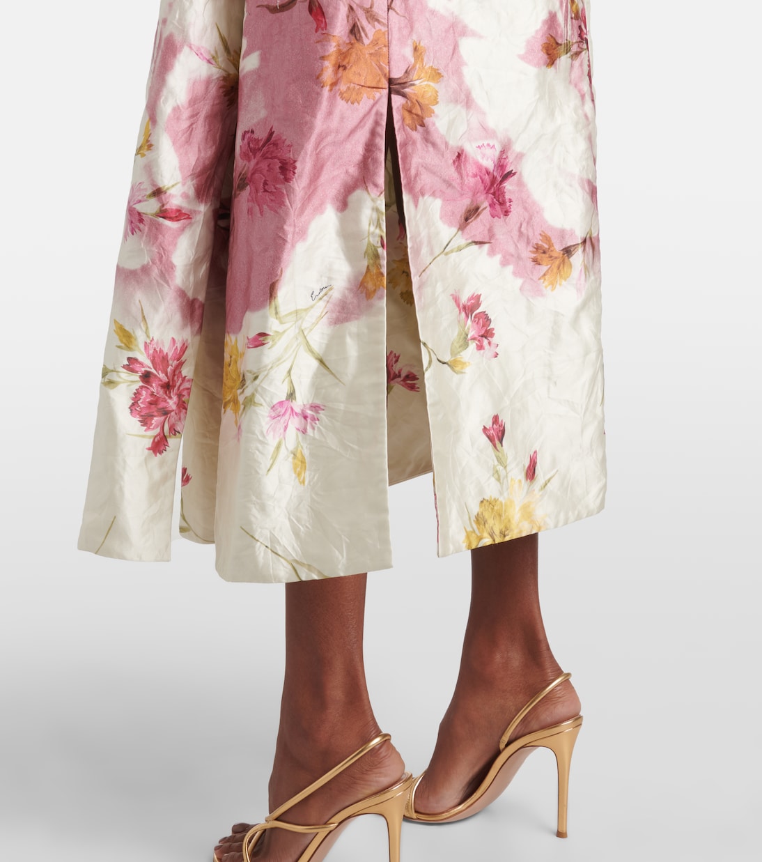 Abito midi con stampa floreale | Erdem