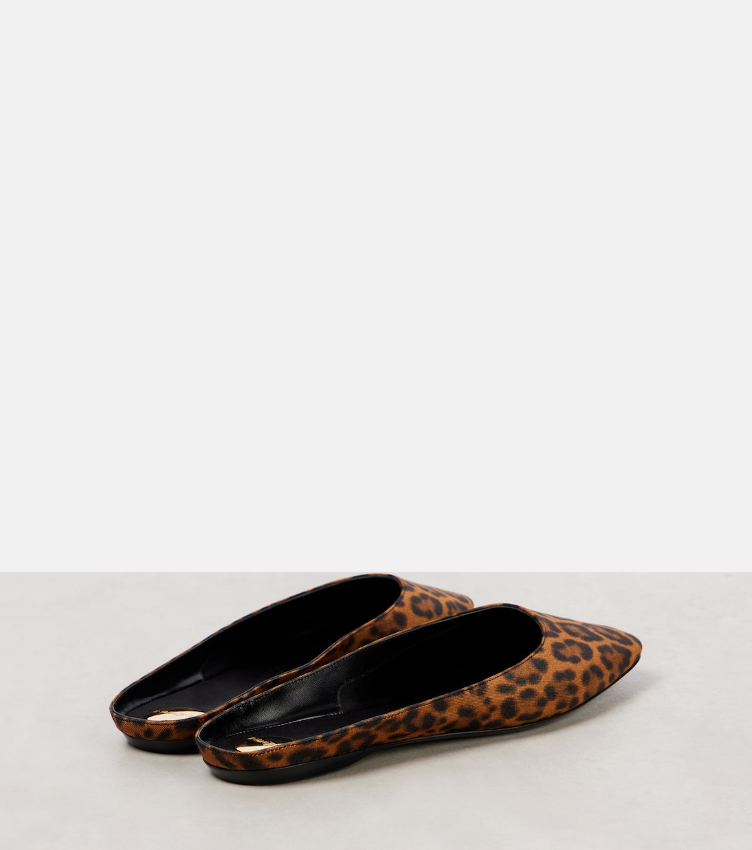 Mules Lido à motif léopard | Saint Laurent