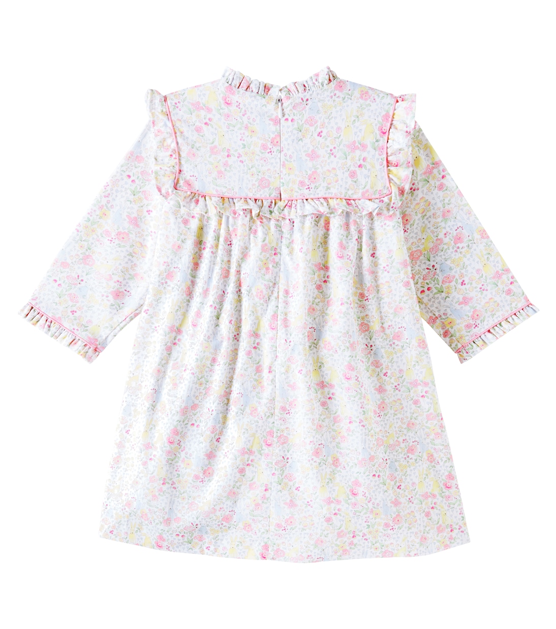 Bedrucktes Kleid Cuadras aus Baumwolle | La Coqueta