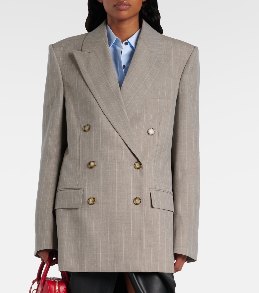 Oversized double-breasted wool blazer | Stella McCartney