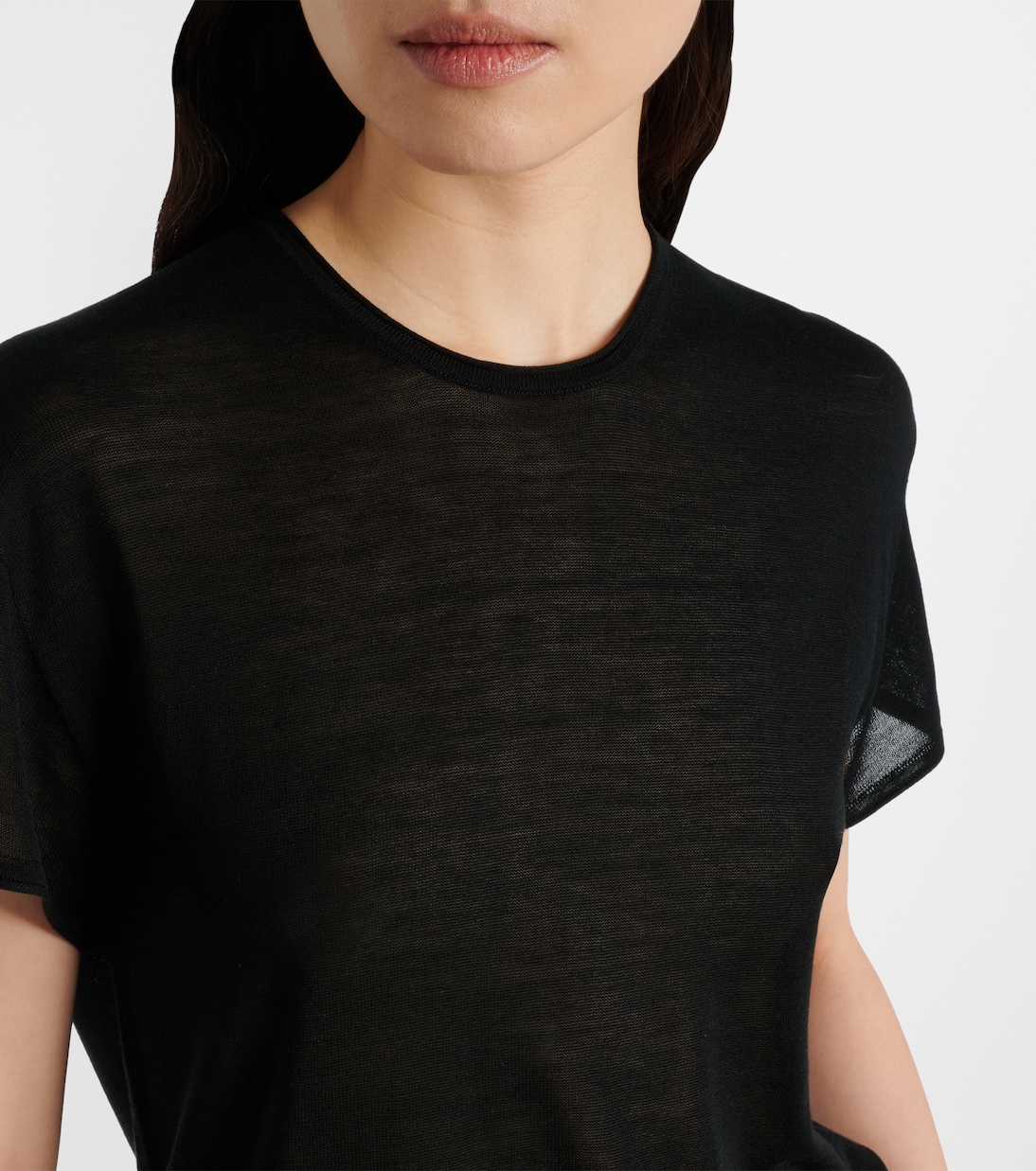 T-shirt in maglia di seta | Toteme