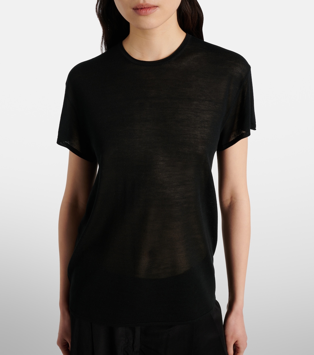 T-shirt in maglia di seta | Toteme