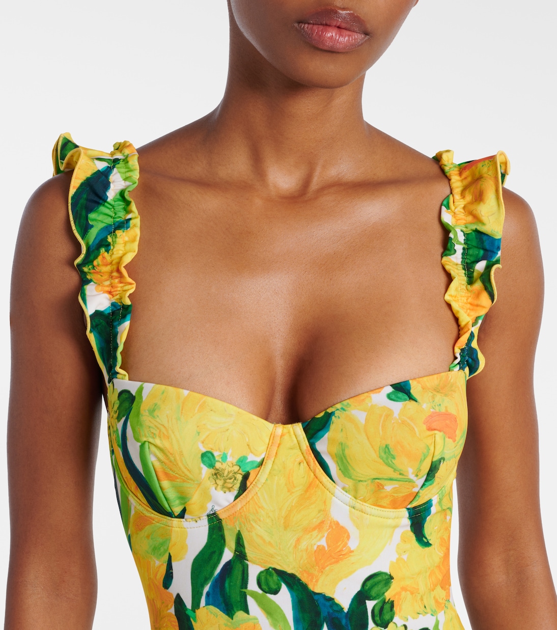 Boop floral ruffled swimsuit | La DoubleJ
