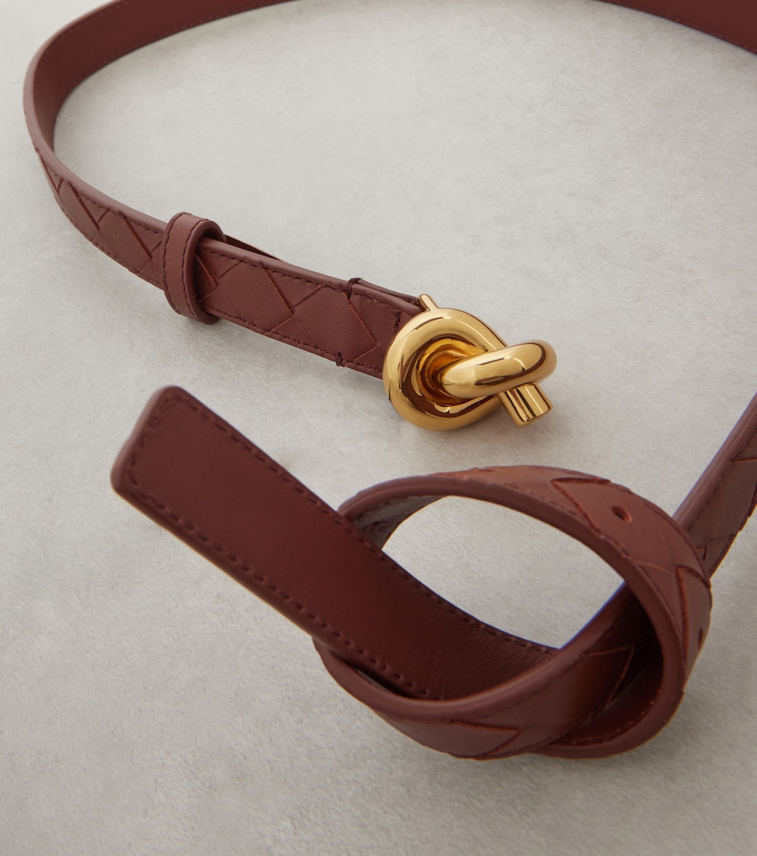Knot Intrecciato leather belt | Bottega Veneta