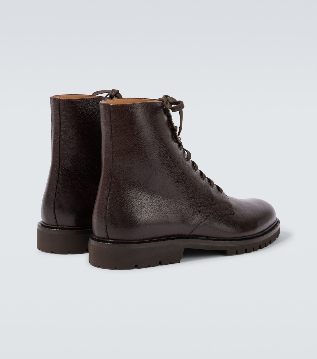 Leather lace-up boots | Brunello Cucinelli