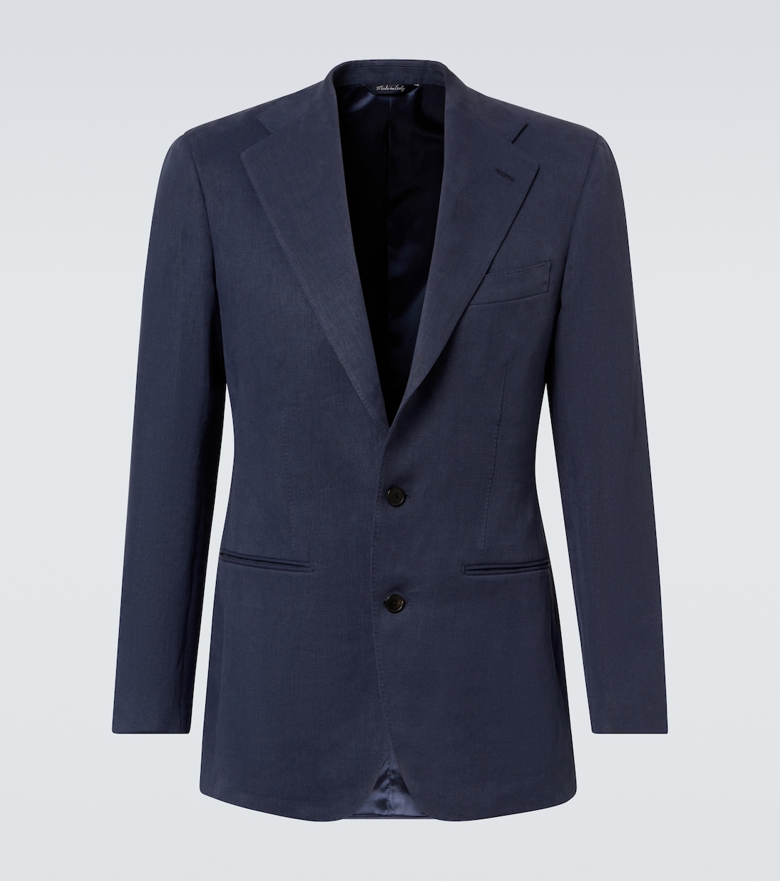 Linen single-breasted blazer | Saman Amel
