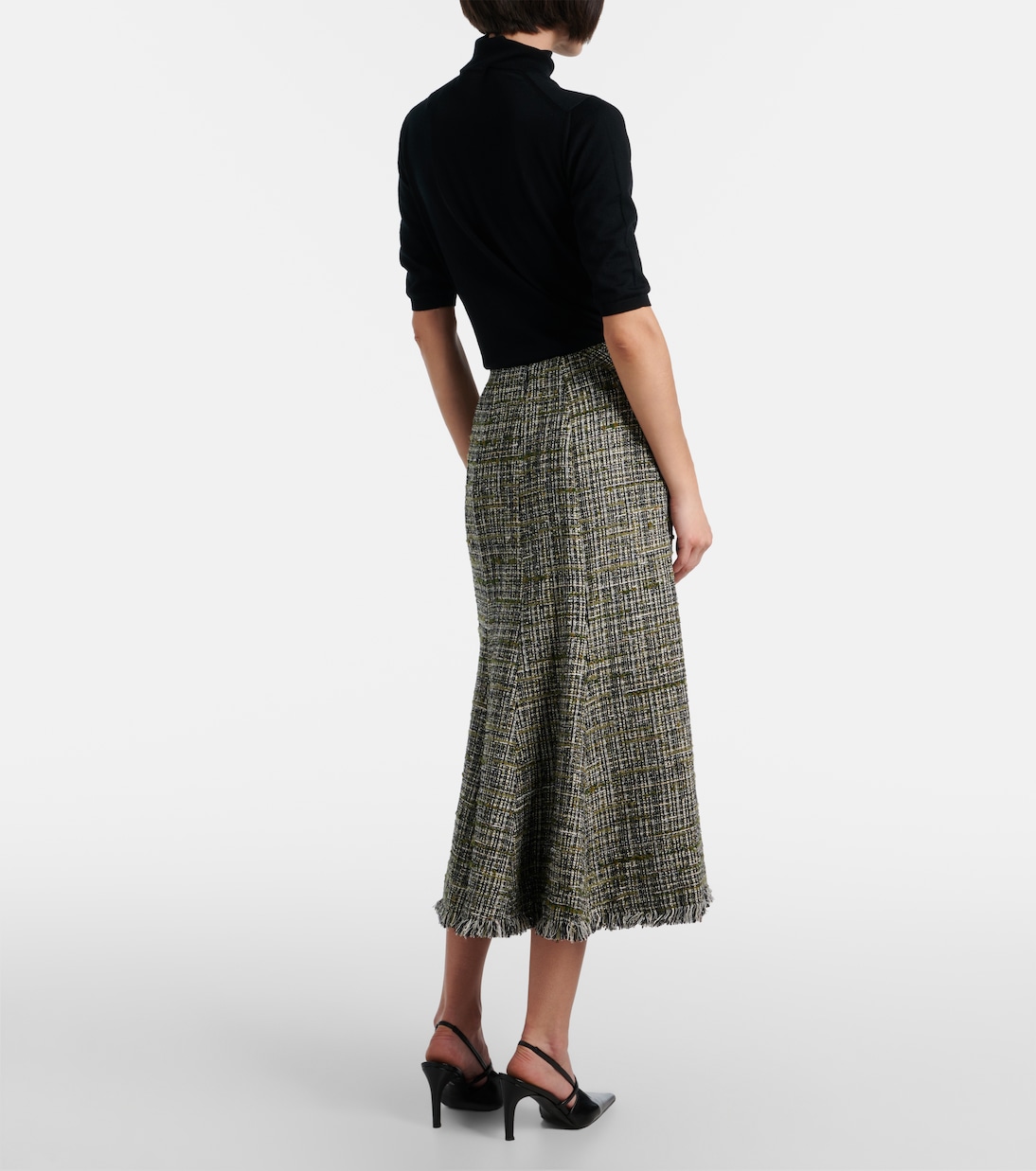 Midirock aus Tweed | Erdem