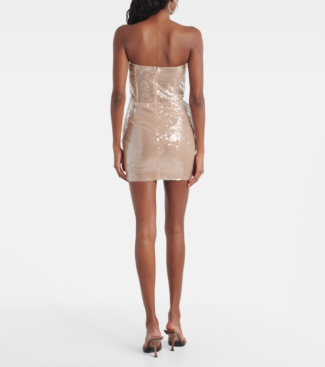 Vestido corsé Pamela fruncido con lentejuelas | The New Arrivals Ilkyaz Ozel