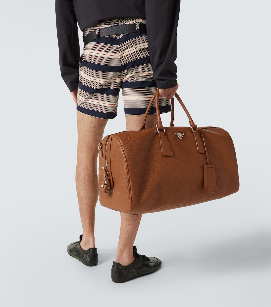 Leather duffel bag | Prada