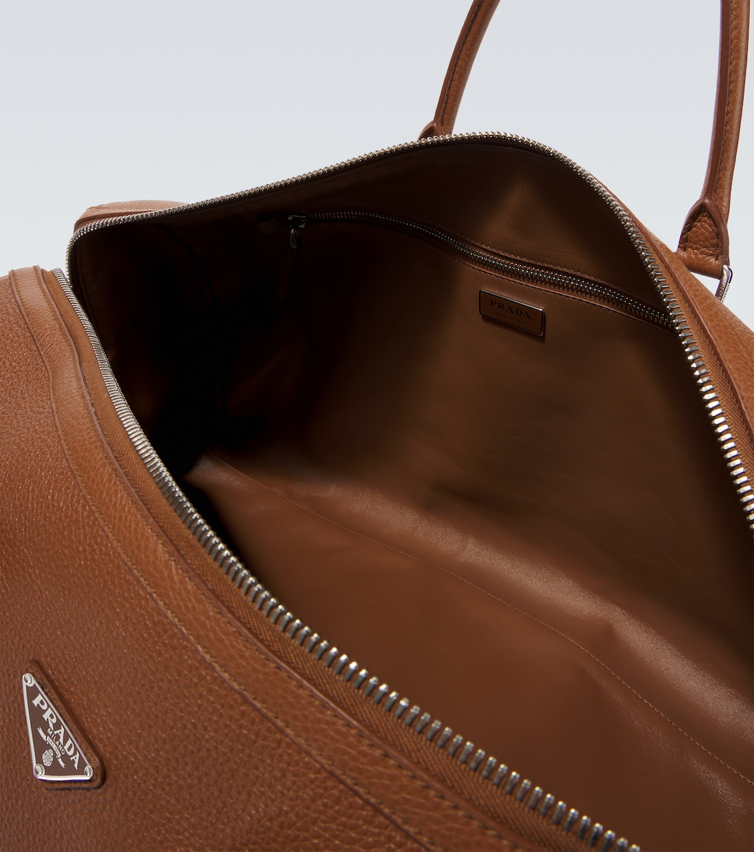 Leather duffel bag | Prada