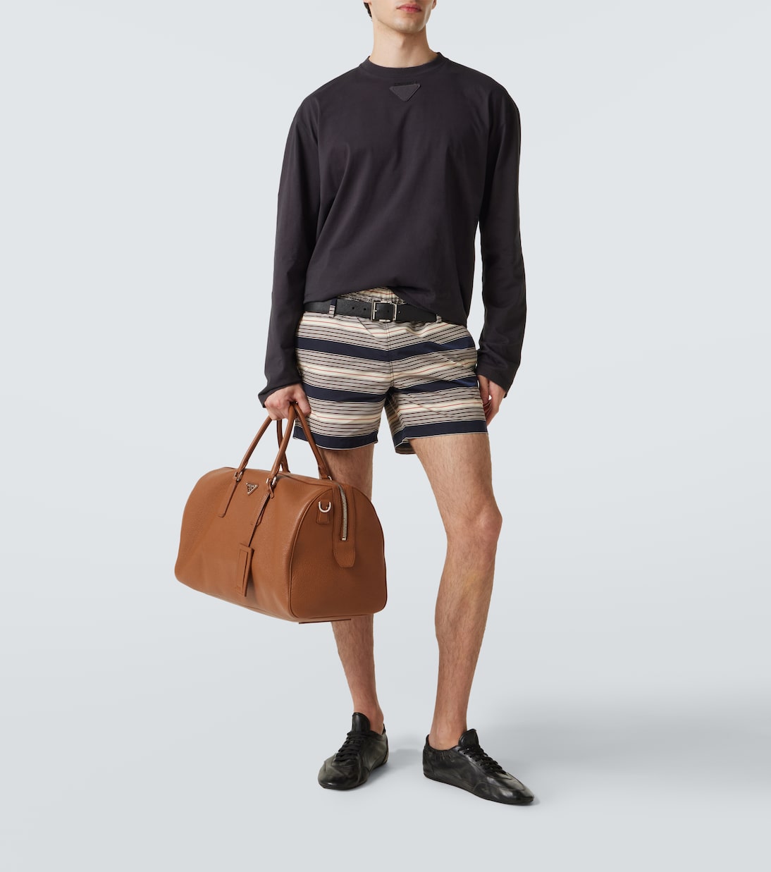 Leather duffel bag | Prada
