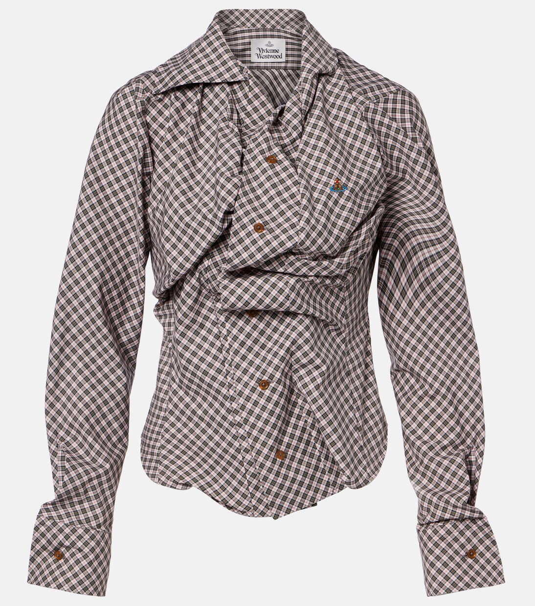 Drunken gathered cotton shirt | Vivienne Westwood