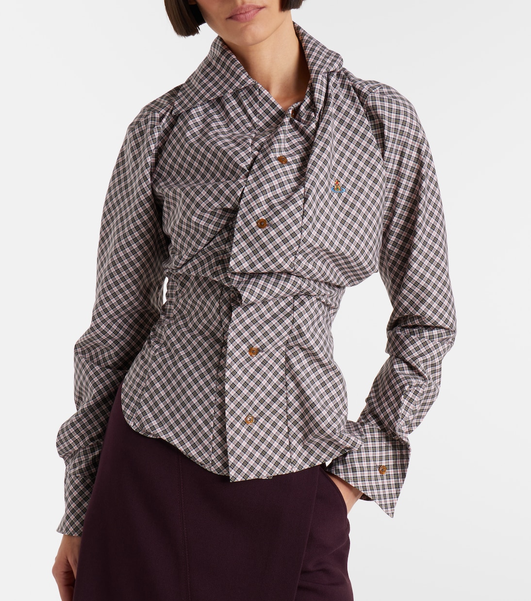 Drunken gathered cotton shirt | Vivienne Westwood