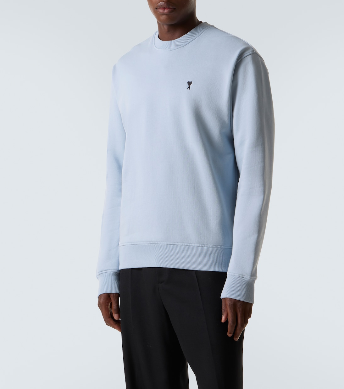 Embroidered cotton sweater | Ami Paris