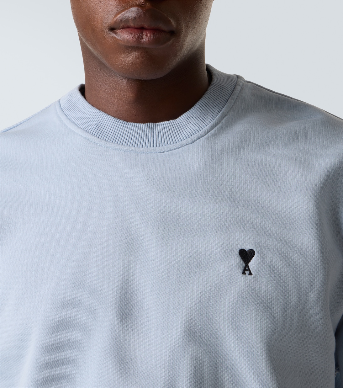 Embroidered cotton sweater | Ami Paris