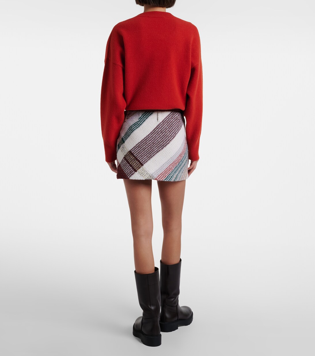 Mini-jupe Zigzag en laine et coton mélangés | Missoni