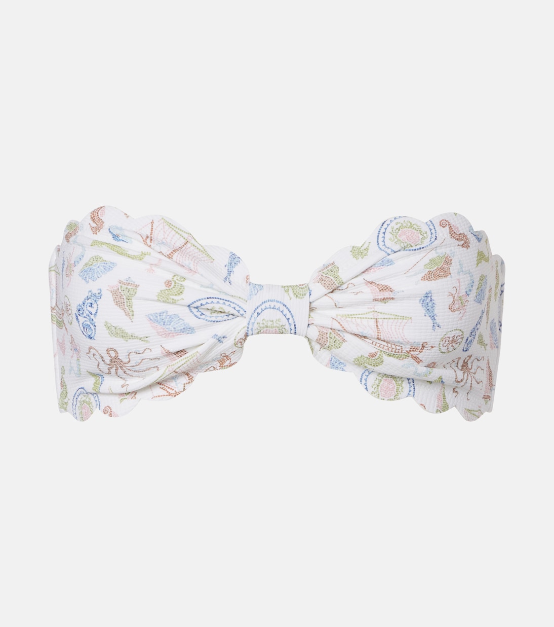 Antibes scalloped bandeau bikini top | Marysia
