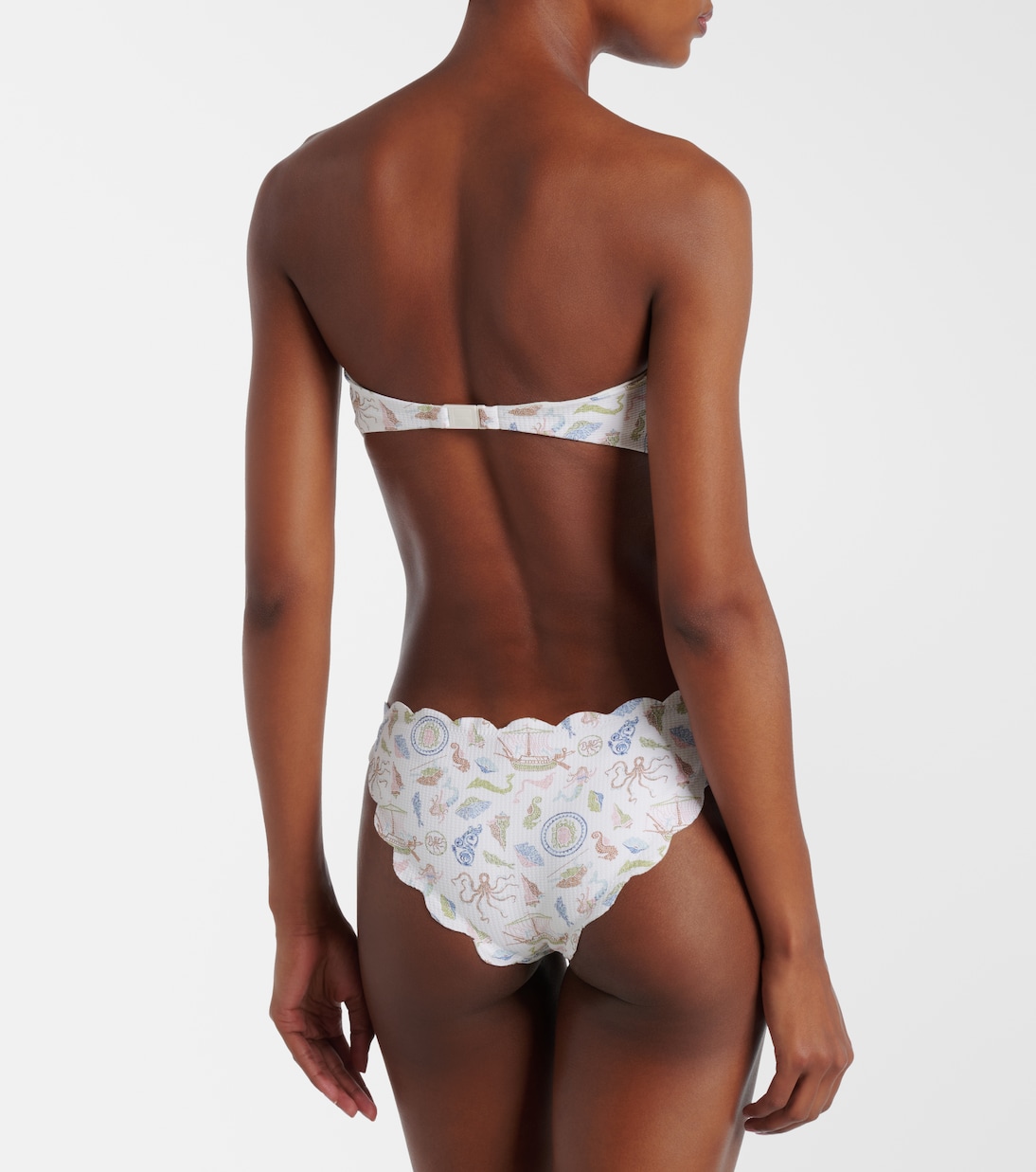 Antibes scalloped bandeau bikini top | Marysia