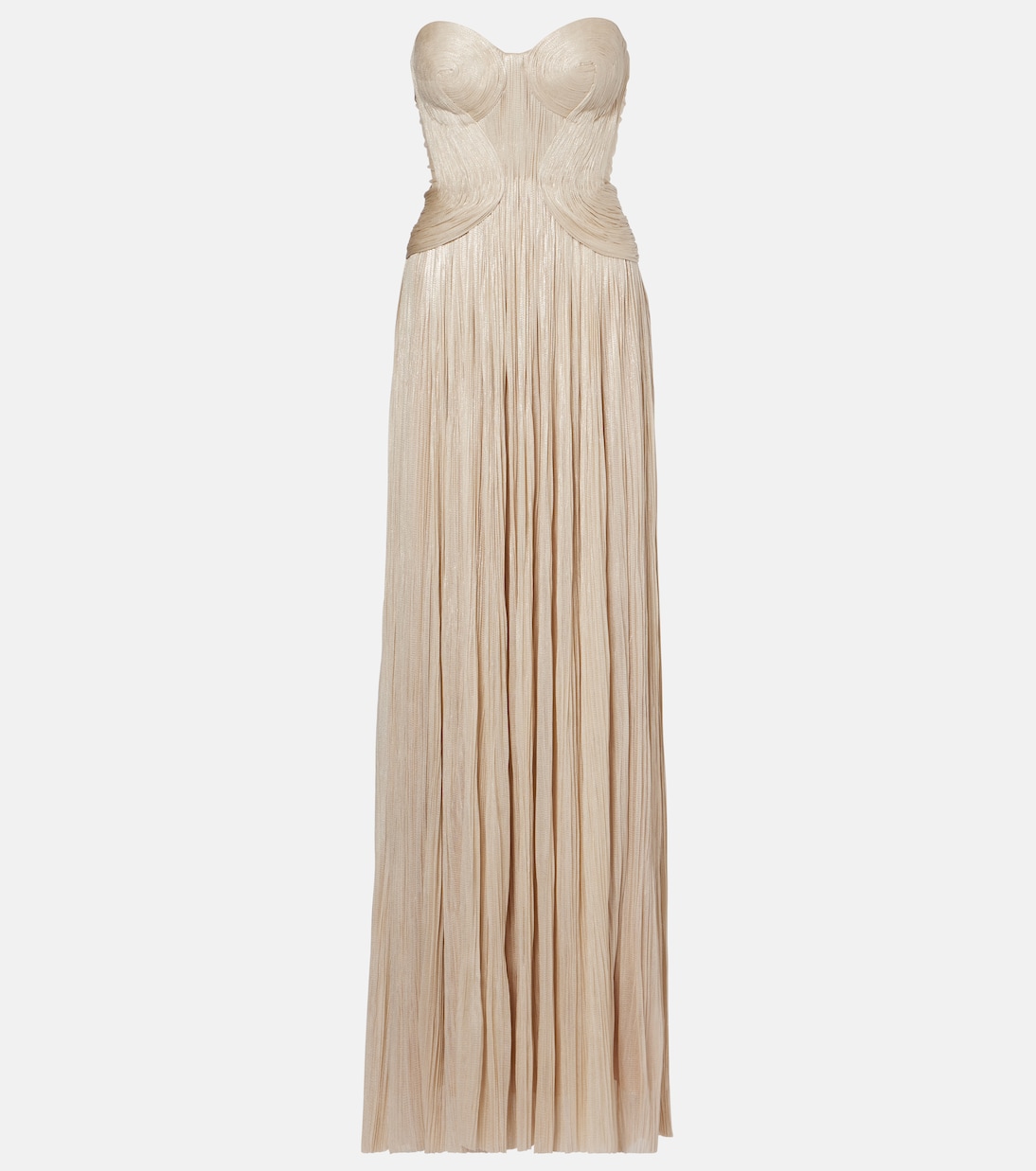 Kamina cutout silk tulle bustier gown | Maria Lucia Hohan