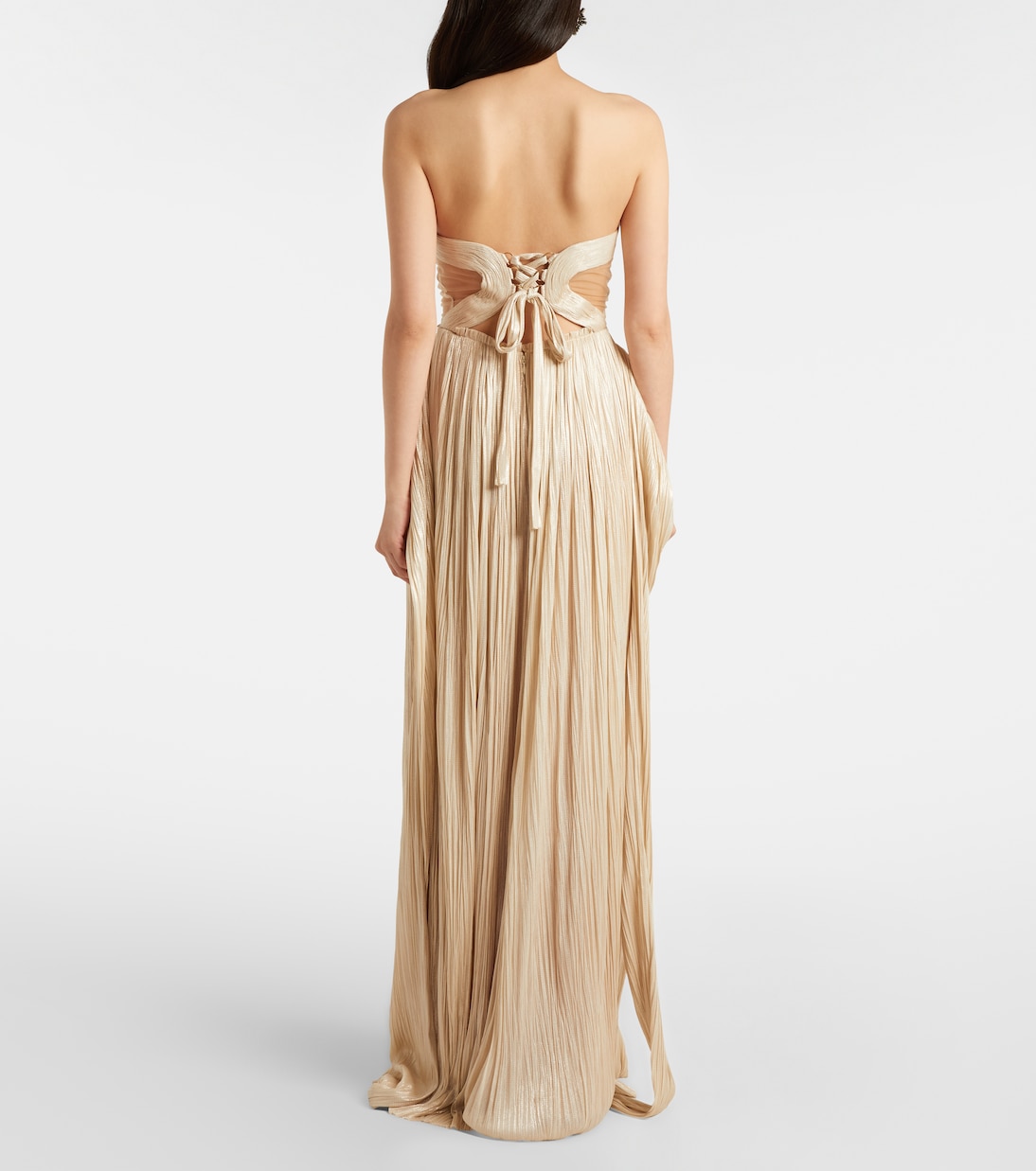 Kamina cutout silk tulle bustier gown | Maria Lucia Hohan