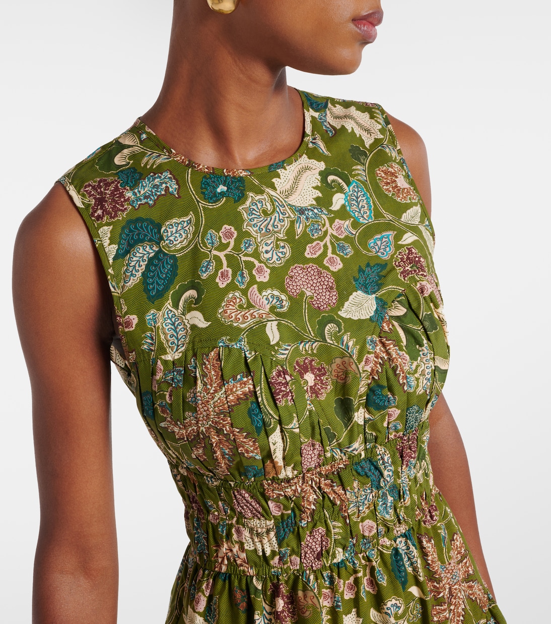 Abito midi Elenora in cotone con stampa | Ulla Johnson