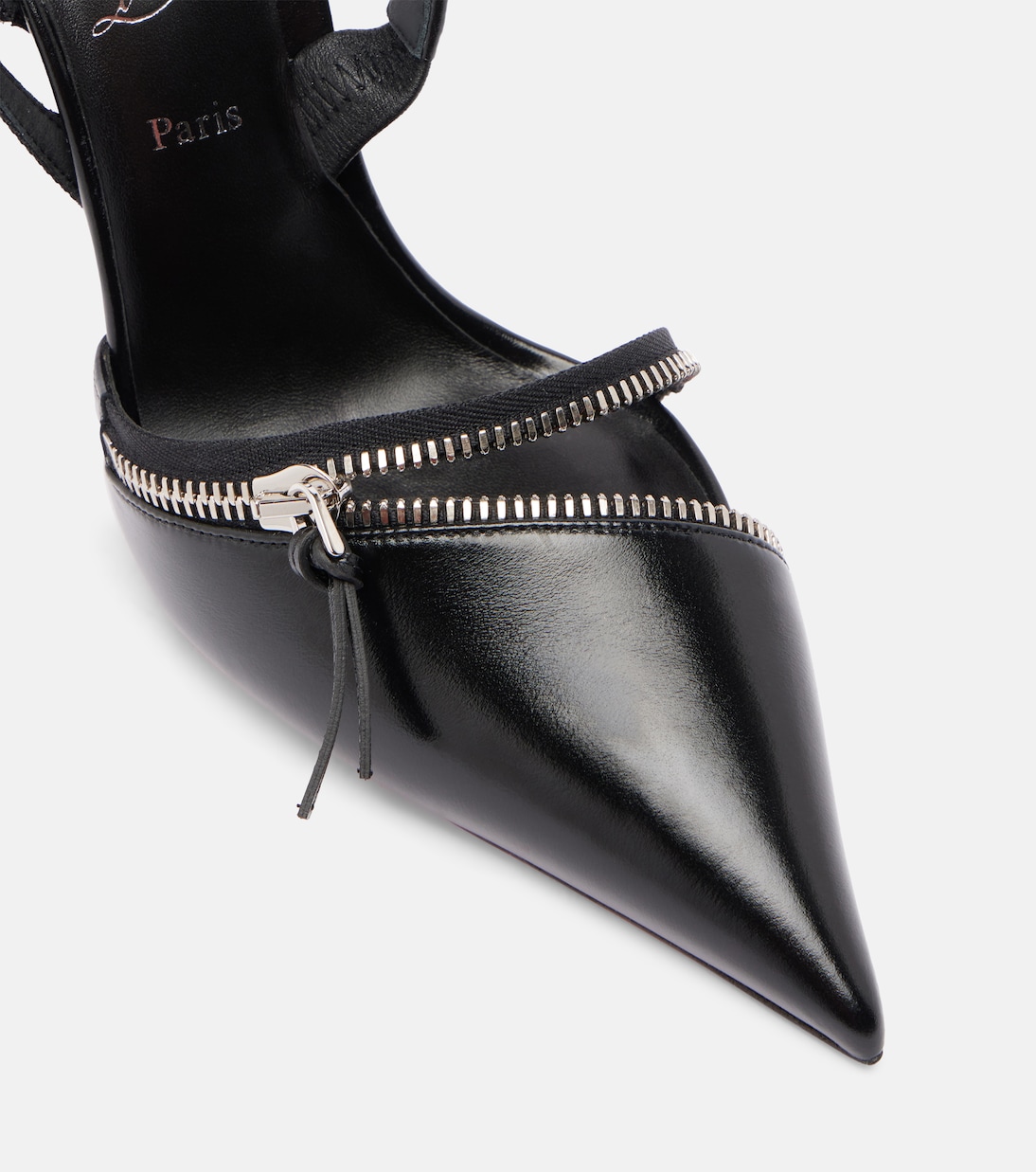 Slingyzip 100 leather slingback pumps | Christian Louboutin