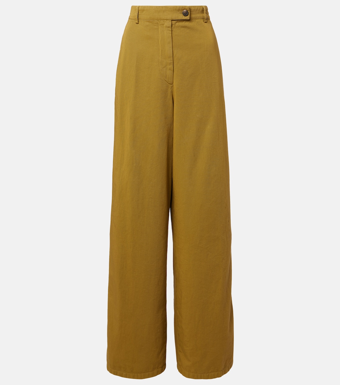 High-rise cotton wide-leg pants | Dries Van Noten