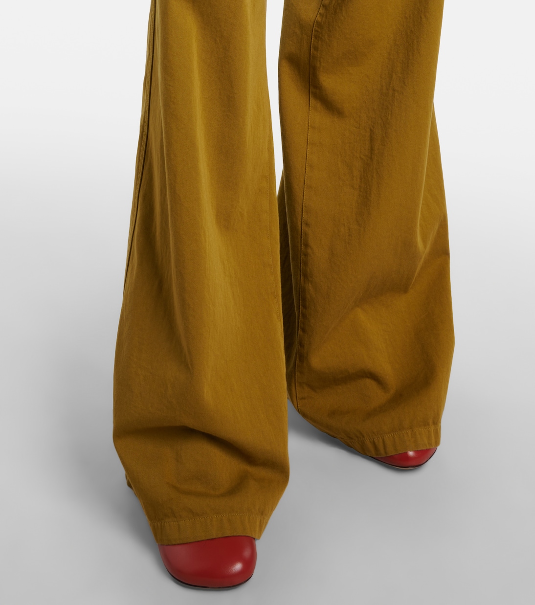 High-rise cotton wide-leg pants | Dries Van Noten
