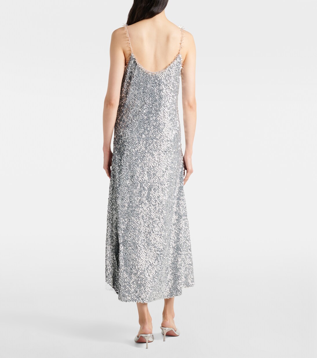 Robe midi à sequins | Rabanne