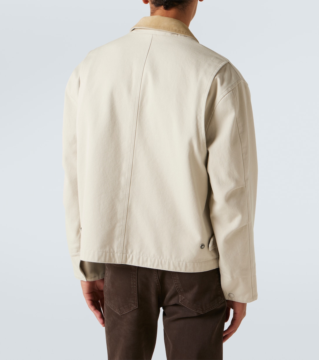 Suede-trimmed cotton canvas jacket | Tom Ford