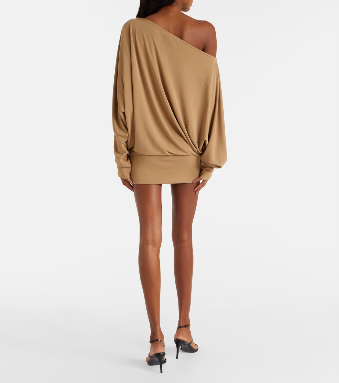 Cely asymmetric draped minidress | Aya Muse