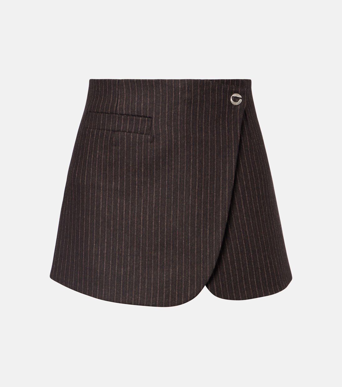 Pinstripe wrap skirt | Coperni