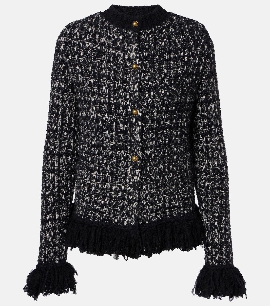Fringed wool-blend cardigan | Moncler