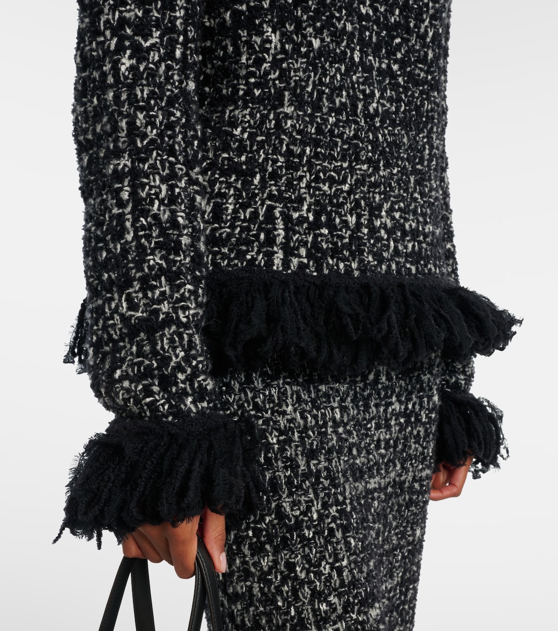 Fringed wool-blend cardigan | Moncler