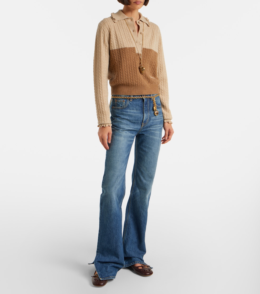 Misty leather ballet flats | Chloé