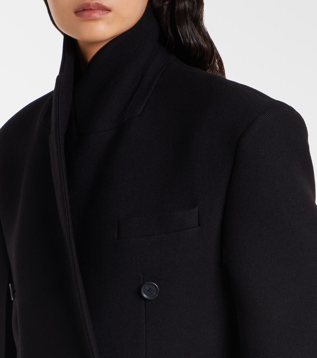 Cappotto doppiopetto in lana vergine | Róhe