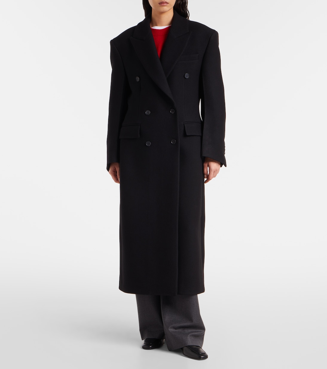 Cappotto doppiopetto in lana vergine | Róhe