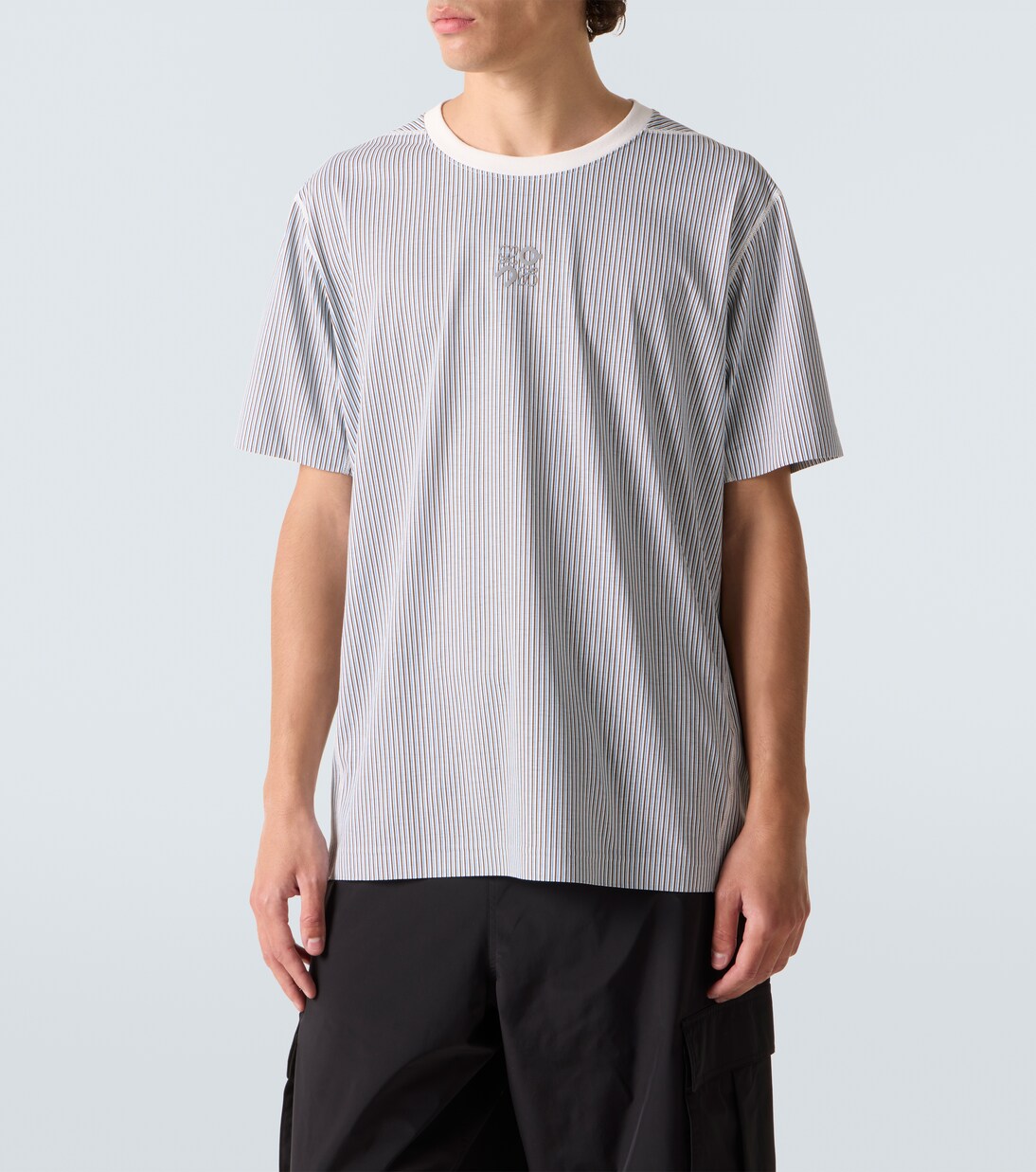 x On striped technical jersey T-shirt | Loewe