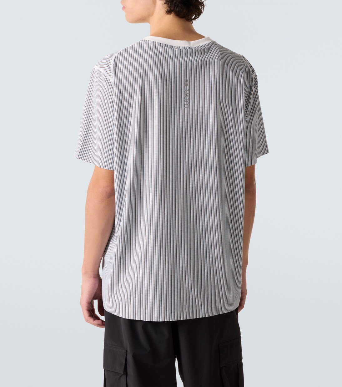 x On striped technical jersey T-shirt | Loewe