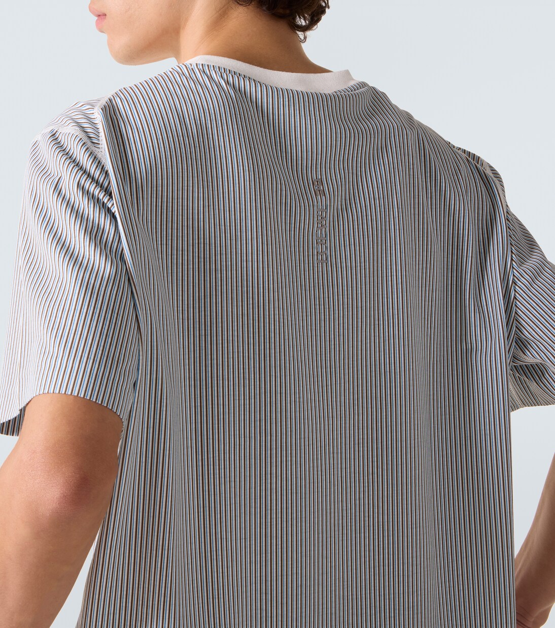 x On striped technical jersey T-shirt | Loewe