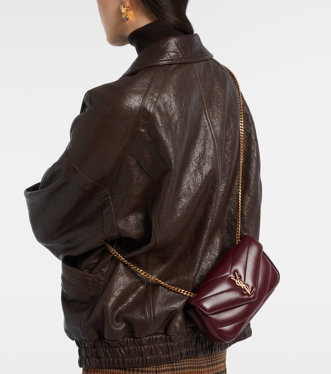Sac à bandoulière Lou Lou Mini en cuir | Saint Laurent