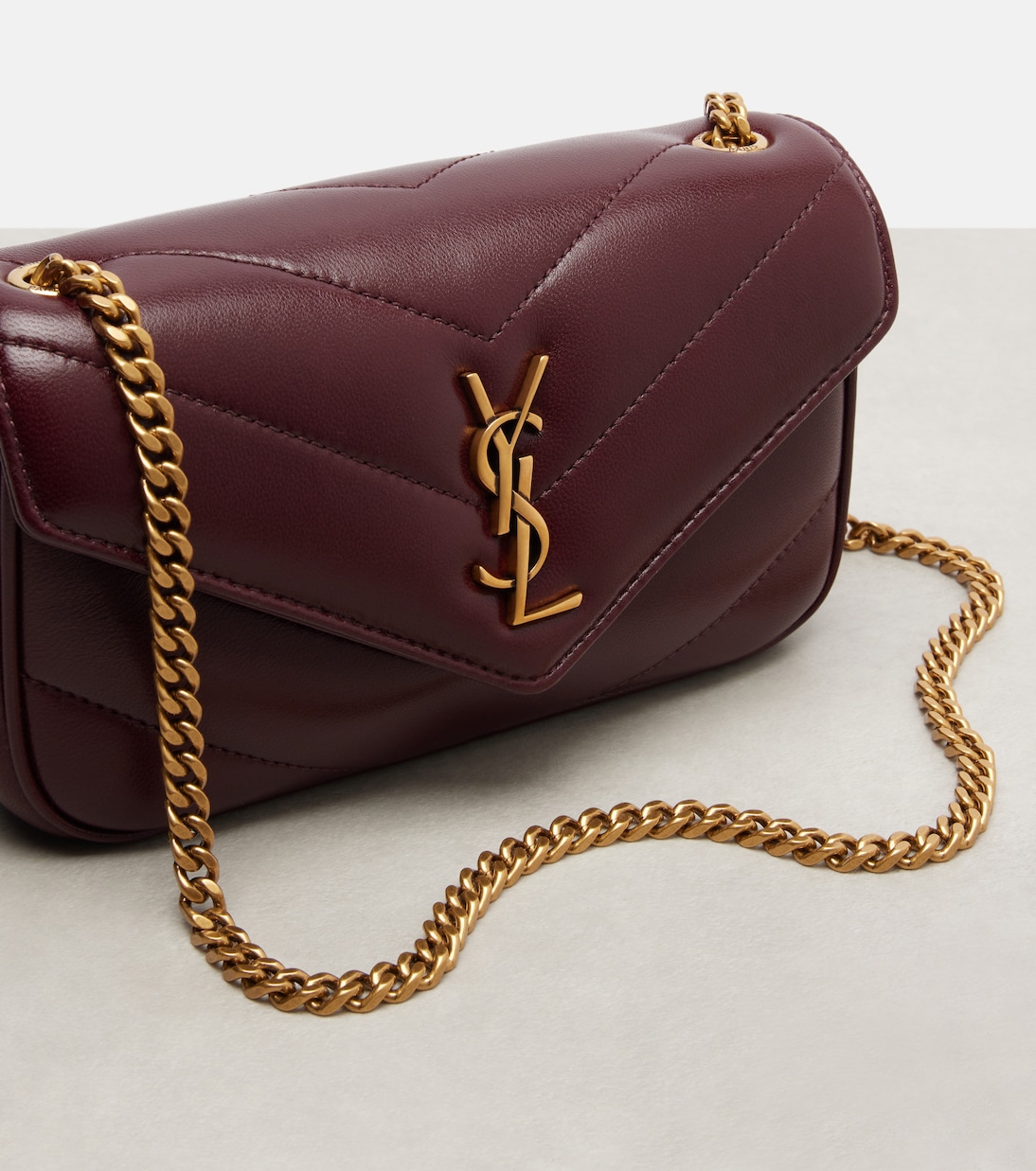 Sac à bandoulière Lou Lou Mini en cuir | Saint Laurent